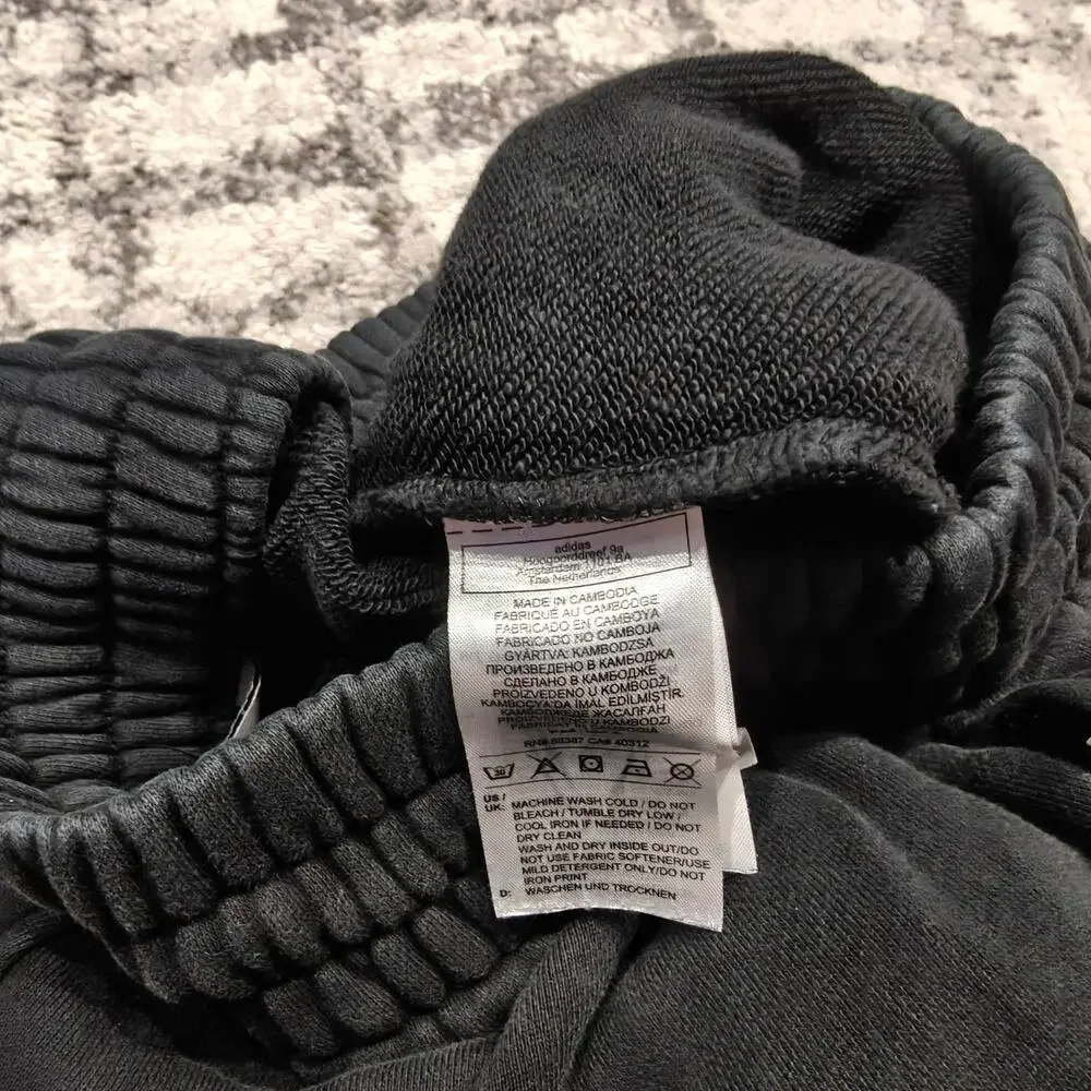 adidas Originals Anthony Edwards French Terry Sweatpants Joggers Black Men's XS